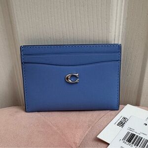 Coach Essential Card Case in Mist Blue